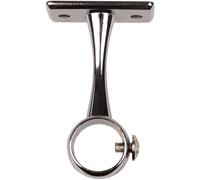 Support de tube rond zamack chromé - Duval - 18X60 mm