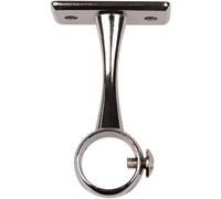 Support de tube rond zamack chromé - Duval - 18X60 mm