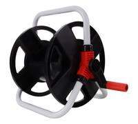 Support de Tuyau D’arrosage en PP et Acier Inoxydable pour Extérieur | Enroulement Manuel, Rangement Ordonné du Flexible, Design Simple, Usage Jardin, Résistance à L’usure