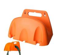 Support de tuyau d'arrosage, support de tuyau d'arrosage décoratif robuste, support mural durable, enrouleur de tuyau pour extérieur, cour, garage, organisateur de rangement (orange)