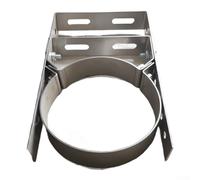 Support de tuyau de cheminée réglable en acier inoxydable offrant un support sûr et stable pour tuyaux de cheminée dans les cheminées, poêles à bois et chaudières (150 courts)