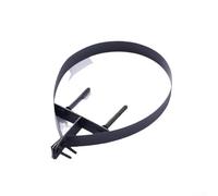 Support de tuyau de cheminée robuste en acier inoxydable pour chaudière et chauffe-eau, support mural pour conduit de conduit, noir ou argenté, kit d'installation facile (125 mm, noir)