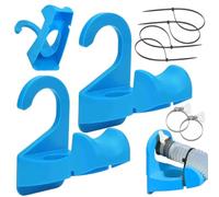 Support de tuyau d'eau pour remplissage de piscine, adaptateur de montage de tube antidérapant, support de tuyau auto-adhésif, kit de collier de serrage étanche avec attaches de câble, accessoires