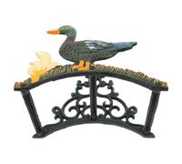 Support de Tuyau Décoratif de Canard pour Jardin, Mural | Fonte 25x20x15cm, Finition Résistante aux Intempéries, Trous Prépercés pour Installation Facile