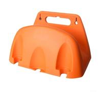 Support de tuyau en métal pour montage mural, conçu pour rallonge de tuyau d'eau et compresseur d'air dans les zones extérieures (rouge)