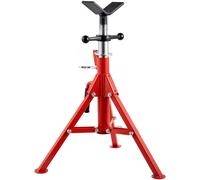 Support de tuyau SucceBuy avec tête à roulettes, trépied pliable en V, capacité de 12 pouces, outil de maintien et de serrage pour travaux sur tuyaux 1107