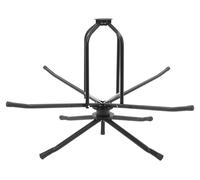 Support de tuyauterie pour chauffage au sol - Support de tuyaux à fixer au sol - Structure en acier Q235 robuste - Rouleaux en caoutchouc - Montage rapide - Noir