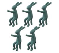 Support de Vase en Forme de Lapin - 7 x 2,3 x 2,5 cm - ABS antidérapant - 5 pièces - Amis des pour vases à Fleurs, boutures, décoration d'intérieur, Support de Jardinage