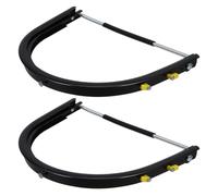 Support de Visière de Casque de Chantier 2 Pièces | Rotation 180°, Mécanisme à Ressort Réglable, Montage Sécurisé, Remplacement Rapide, pour Soudage et Chantier