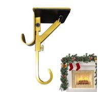 Support décoratif à bas de Noël Métal Décoratif Antirouille Et Réglable | Suspensions Manteau Cheminée Escalier Porte-Couronnes Crochets Pour Fête et Festival Maison Bureau Salle de uisine UN