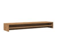 Support d'écran Chêne artisanal 100 x 24 x 13 cm Bois d'ingénierie