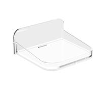 Support d'écran pour enfant - Étagère flottante compacte en acrylique - Sans perçage - Écran de caméra - Étagère transparente stable et légère - Support mural adapté aux locataires, bureau, chambre à
