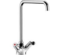 Support Delabie MBatt. Robinet à un trou. Débit de 100 l/min. Sortie pivotante. D22 L300 H315mm