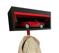 Support d'entrée élégant, support mural décoratif, , organiseur de garage durable avec clip, aide de rangement en bois avec design, style de décoration intérieure, accessoires de boue pour