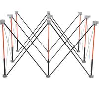 Support d'établi portable à 9 pieds, capacité de charge de 900 kg, pied de table de travail pliable en acier au manganèse pour le travail du bois et la construction