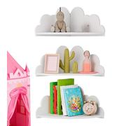 Support d'étagère d'angle 3 pièces avec design | Support pour étagère de rangement d'angle | Pour décoration de maison, livres, jouets, chambre à coucher, salle de bain