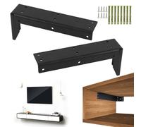 Support d'étagère Invisible, Supports Pour étagères Lourdes Industrielles, Console Murale Pour Plan De Toilette, Console De Lavabo, Meuble TV, Equerre Etagere Murale 22 * 8cm