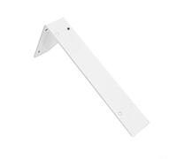 Support d'étagère lourd en fer pour montage mural blanc stable lourd (25,4 | Charge lourde, revêtement résistant à la rouille, structure en fer massif, blanc pour l'optique, applications intérieures