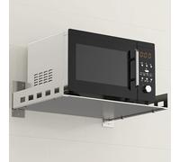 Support d'étagère Murale en Acier Inoxydable Robuste pour la Cuisine Micro-Ondes Rack Commercial Home Durable Space Saver