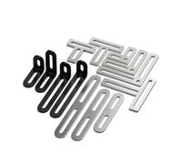 Support d'étagère Support D'angle Réglable En Acier Inoxydable À Long Trou De 40 150MM, Fixateur D'étagère Meubles Forme T, Pièce Connexion(T-50MM-2PCS)