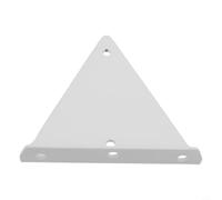 Support d'étagère triangulaire en acier très résistant Blanc 230 mm | Acier robuste, design triangulaire, montage mural, finition noire, fixation sécurisée