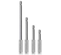 Support d'extension magnétique pour foret 60 mm, 75 mm, 100 mm, 150 mm, support d'embouts de tournevis magnétique avec tige hexagonale de 6,35 mm pour perceuse tournevis