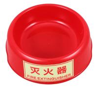 Support D'extincteur en Plastique Rouge, Socle au Sol pour 1 Kg | Installation Rapide, Repérage Nocturne, Usage Maison et Salon, pour Maintenance et Sécurité