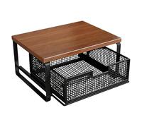 Support d'imprimante à 2 niveaux pour économiser de l'espace | Petit support d'imprimante pour bureau pour four, cafetière, grille-pain, maison, bureau, cuisine, comptoir, poste de travail