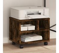 vidaXL Support d'imprimante Bois Ancien 41 x 32 x 33.5 cm, Bureau, Support Imprimante Rectangulaire Moderne, Bois, Gain de Place, Solution Multi-Usage