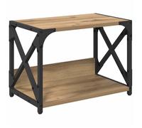 Support d'imprimante en bois - vidaXL - Chêne artisanal - 44x26x31,5 cm - Rangement spacieux - Design industriel