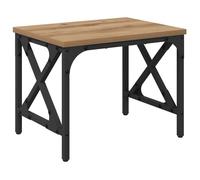 Support d'imprimante réglable - vidaXL - Chêne artisanal - 40x30x31 cm - Bois d'ingénierie - Style industriel
