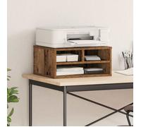 vidaXL Support d'imprimante Bois ancien 49 x 40 x 22,5 cm, Support d'imprimante de bureau, design moderne, meuble en bois, compact et pratique, gain de place pour la maison