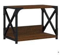 vidaXL Support d'Imprimante à 2 Niveaux, Organisateur de Dossiers avec Pieds Réglables, Étagère de Rangement Bureau Intérieur, Chêne Marron