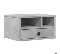 vidaXL Support d'imprimante gris béton 40x32x22,5 cm bois d'ingénierie
