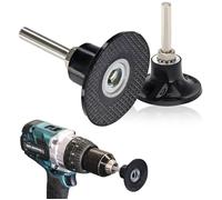 Support disque abrasif 5,1cm tige 6,35mm - 2, Meuleuse perceuse ponçage polissage bricolage - Métallique Aucuneary