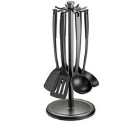 Support D'organisateur Rotatif Pour Ustensiles, Rotation Douce À 360°, 21,7 X 44,5 Cm, Organisateur D'ustensiles Rotatif Avec 8 Crochets, Support De Spatule De Comptoir, Facile À Utiliser, Pour La Mai
