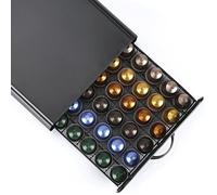 Support Dosettes Tiroir Compatible pour 50 Capsules Nespresso ou 45 Capsules Verismo Présentoir et Distributeur Rangement de 108
