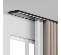 Support double plafond Silen HidCurain Rod 100 cm Idéal pour salon et salle de bain avec accessoires
