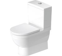Support Duravit WC Kombi Starck 3 65,5cm, pour kit de raccordement Vario, blanc, 0128090000, Couleur: Blanc