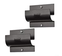 Support Échelle Mural Garage Métal Support Échelle Mural Garage | Acier pour tubulaire épais, finition poudre noire, charge lourde, pour idéal échelles et brouettes(2pcs)