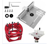 Support élévateur pour routeur - Table de fraisage - Alliage d'aluminium - Hauteur de levée : 51 mm
