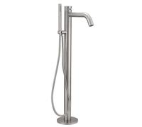 Support en acier inoxydable 316L pour baignoire extérieure, de la marque Sined Oristano, avec douchette manuelle en inox