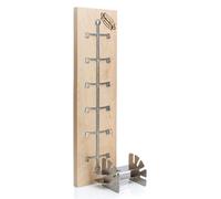Support en acier inoxydable, extra robuste, réglable en 4 positions, pour foyer