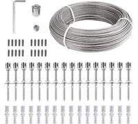 Support en acier inoxydable pour plantes - kit complet comprenant un treillis métallique et des fixations murales