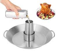 Support en acier inoxydable pour rôtir des poulets dans des canettes de bière, poêle de cuisson pour barbecue, accessoires de grill vertical