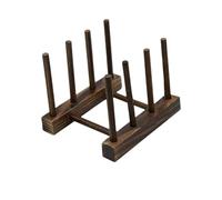Support en bois multifonction for couvercle de cuisine, égouttoir(Brown-3grids-1pcs)