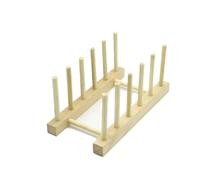 Support en bois multifonction for couvercle de cuisine, égouttoir(White-5grids-1pcs)