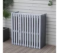 Support en bois pour climatisation et fleurs - Support d'air extérieur, jardinière décorative pour jardins, AC E robuste, idéal pour les espaces extérieurs, décoration de jardin polyvalente
