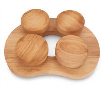 Support en bois pour la tête dans le sauna, repose-nuque en chêne pivotant, design ergonomique