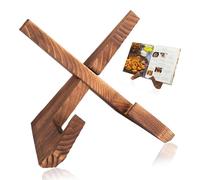 Support en bois pour livre de cuisine, avec pied réglable